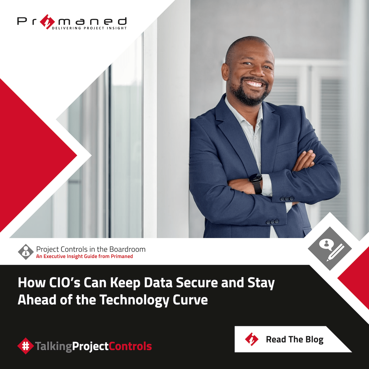 Primaned's tweet photo. In our latest blog, we talk about how CIOs can keep data secure and stay ahead of the technology curve. 

Read the blog here: https://t.co/CbTebztCzM

#Primaned #ProjectManagement https://t.co/qOzgcmAkvx