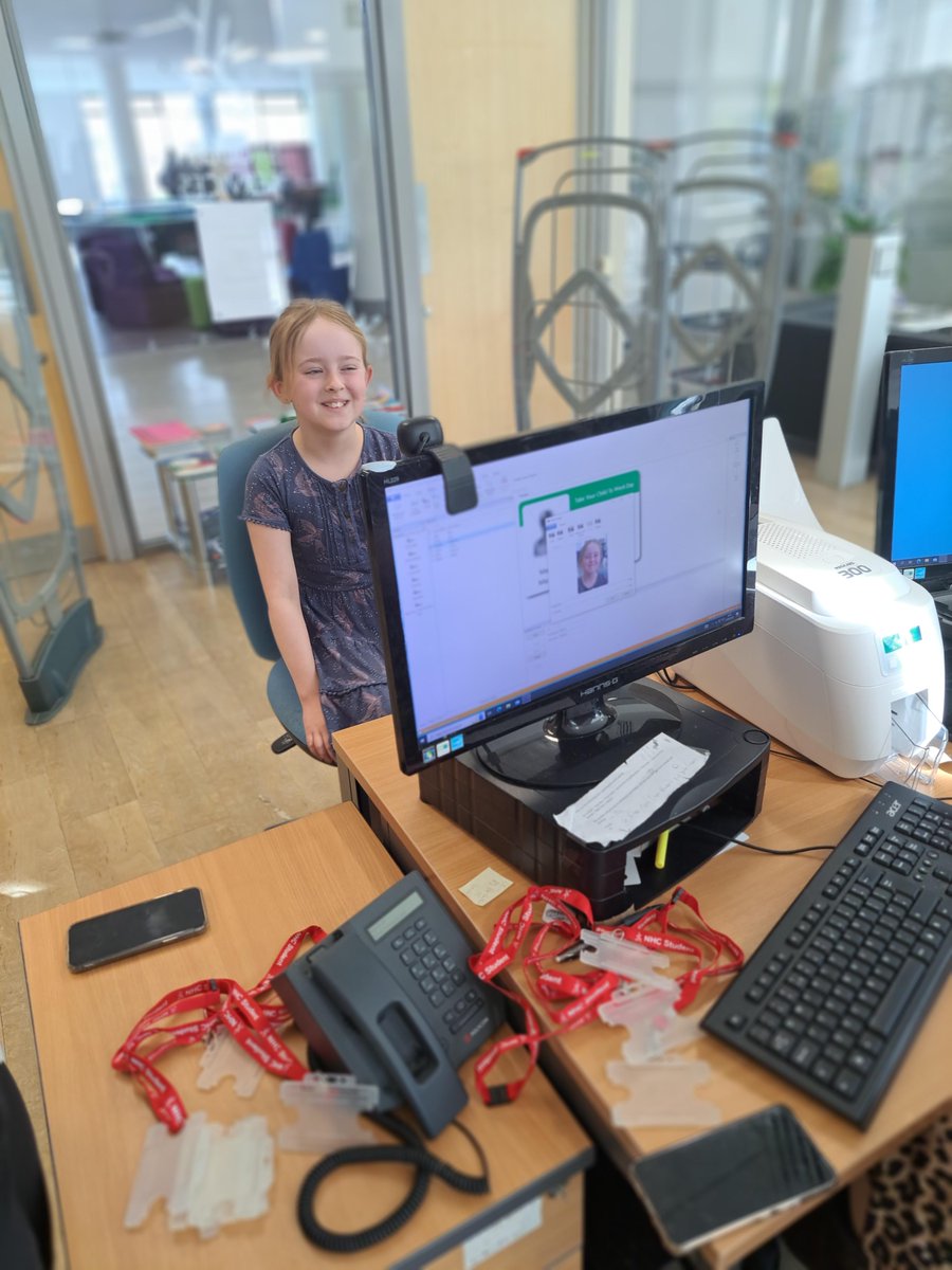 N_HertsCollege's tweet photo. Introducing the newest members of the NHC team - is it just us, or are staff getting younger these days? 🤔

It's #TakeYourChildToWorkDay today, so we've welcomed some fresh new faces to our campuses for a behind-the-scenes look at what we do! https://t.co/5eX0mYMrA4