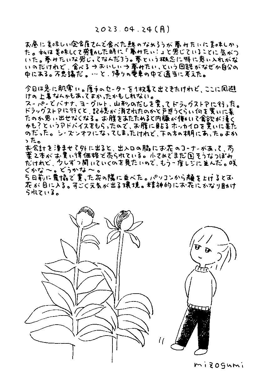 4/24の絵日記 