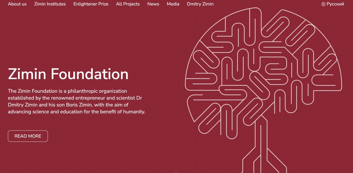 ZiminFoundation's tweet photo. Here is the new site of Zimin Foundation https://t.co/F8R6fP98H7, where you can find all information of what we are doing. Follow us! https://t.co/Z3U4PgTHyT