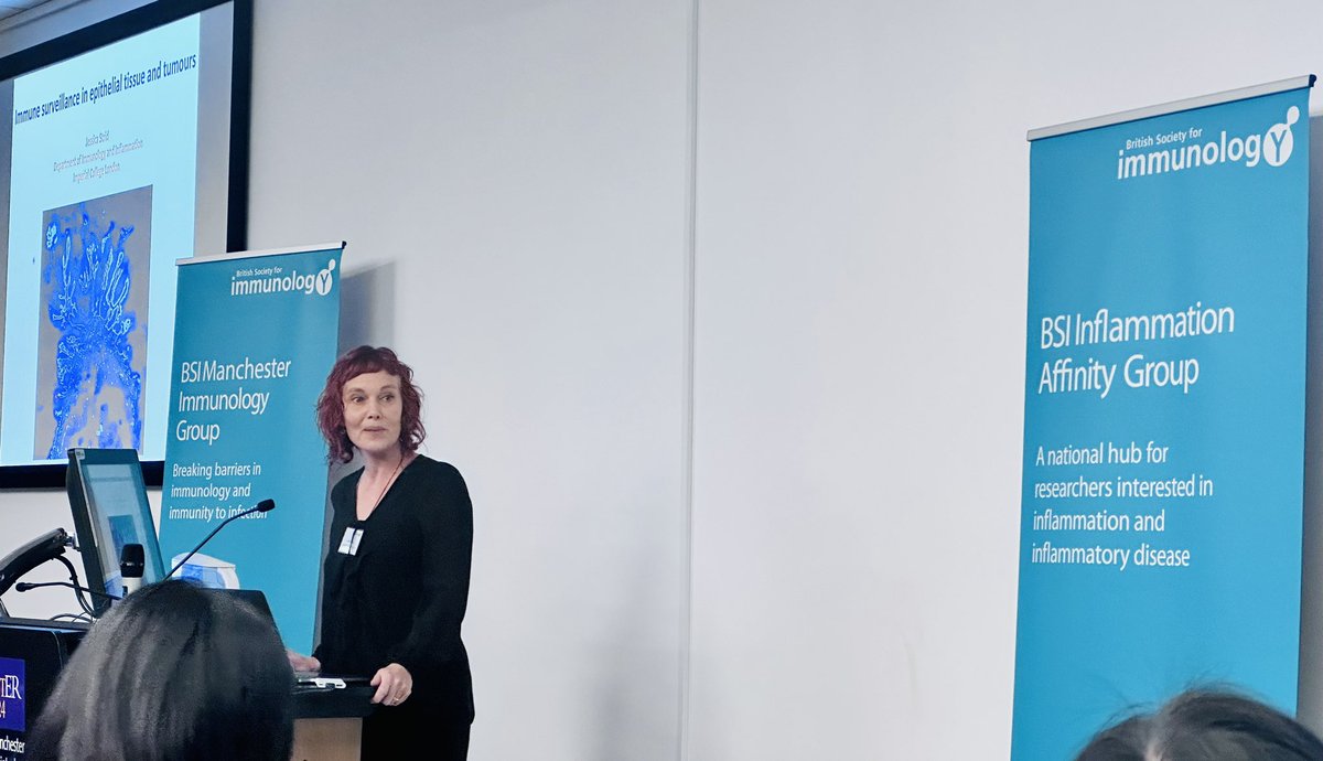 BSI Inflammation (@bsi_inflam) on Twitter photo We are delighted to welcome Jessica Strid <a href="/StridLab/">Jessica Strid</a> as the first speaker in our final session on Skin Immunology, speaking about immune surveillance in epithelial tissue and tumours. #BarrierInflammation2023 <a href="/bsicongress/">BSI Congress & Events</a> We are delighted to welcome Jessica Strid <a href="/StridLab/">Jessica Strid</a> as the first speaker in our final session on Skin Immunology, speaking about immune surveillance in epithelial tissue and tumours. #BarrierInflammation2023 <a href="/bsicongress/">BSI Congress & Events</a>