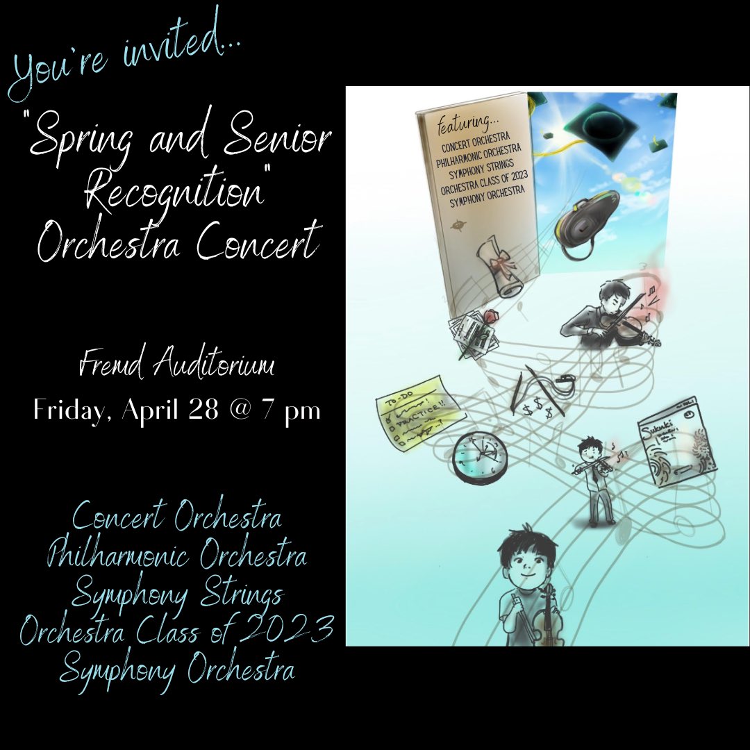 Fremd Music Association (@fremdmusicassoc) on Twitter photo We are starting that time of year!  Come celebrate our orchestra seniors this Friday Night at the “Spring and Senior Recognition Orchestra Concert” 7pm in the Auditorium. We are starting that time of year!  Come celebrate our orchestra seniors this Friday Night at the “Spring and Senior Recognition Orchestra Concert” 7pm in the Auditorium.