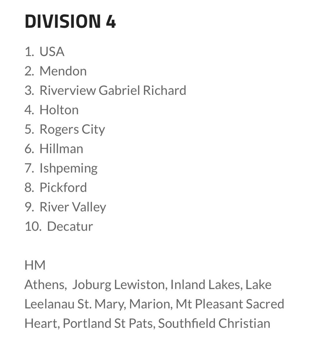 MiHSSCA's tweet photo. SEASON RANKINGS
4.26.23 🥎 https://t.co/MuO9WTOz7T