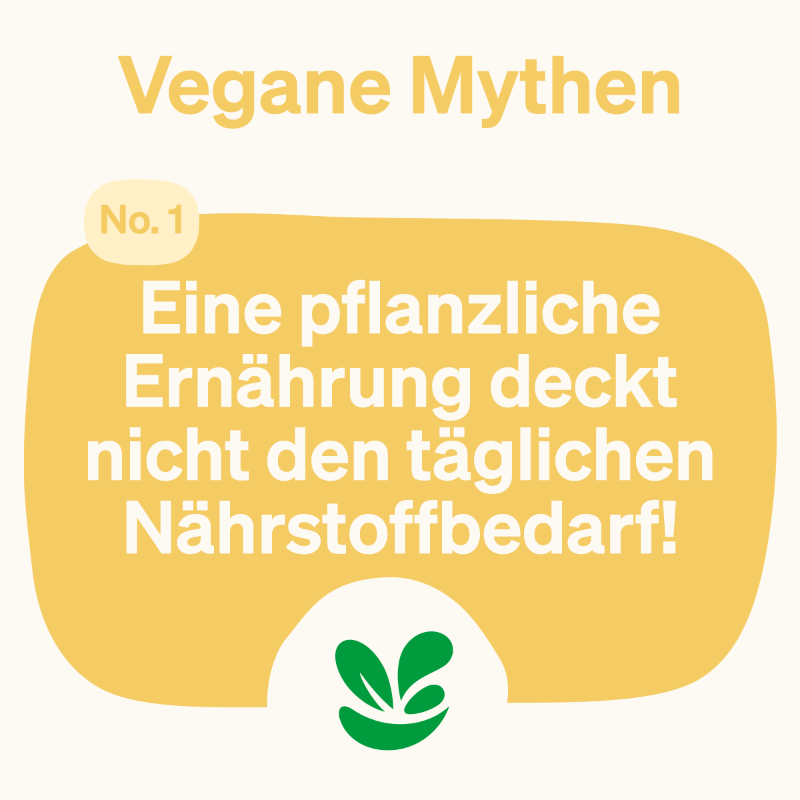FloraFG_dachit's tweet photo. Eine #veganeErnährung bietet nicht ausreichend #Nährstoffe." - Falsch! Mit einer ausgewogenen pflanzlichen Ernährung können alle Nährstoffe abgedeckt werden, einschließlich Protein, Eisen und Omega-3-Fettsäuren. Lass dich von der Vielfalt der veganen Küche inspirieren. #mythos