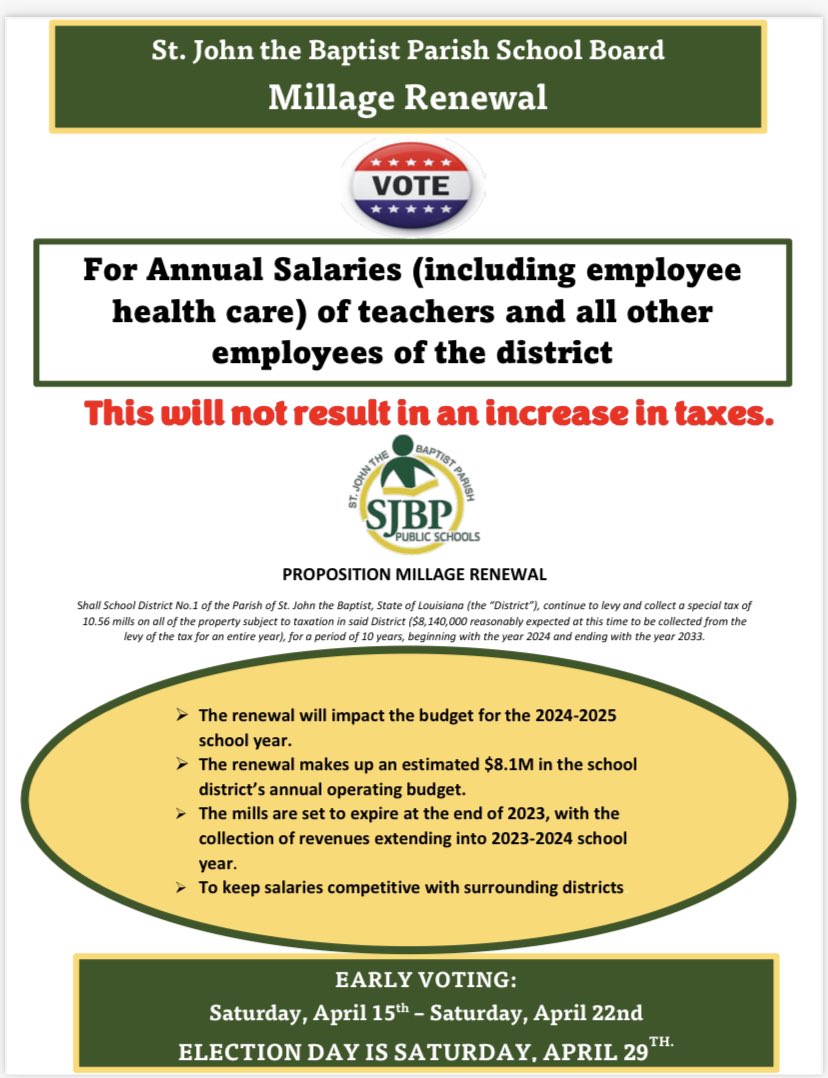 SJBPS118's tweet image. Election Day is Saturday! #govote