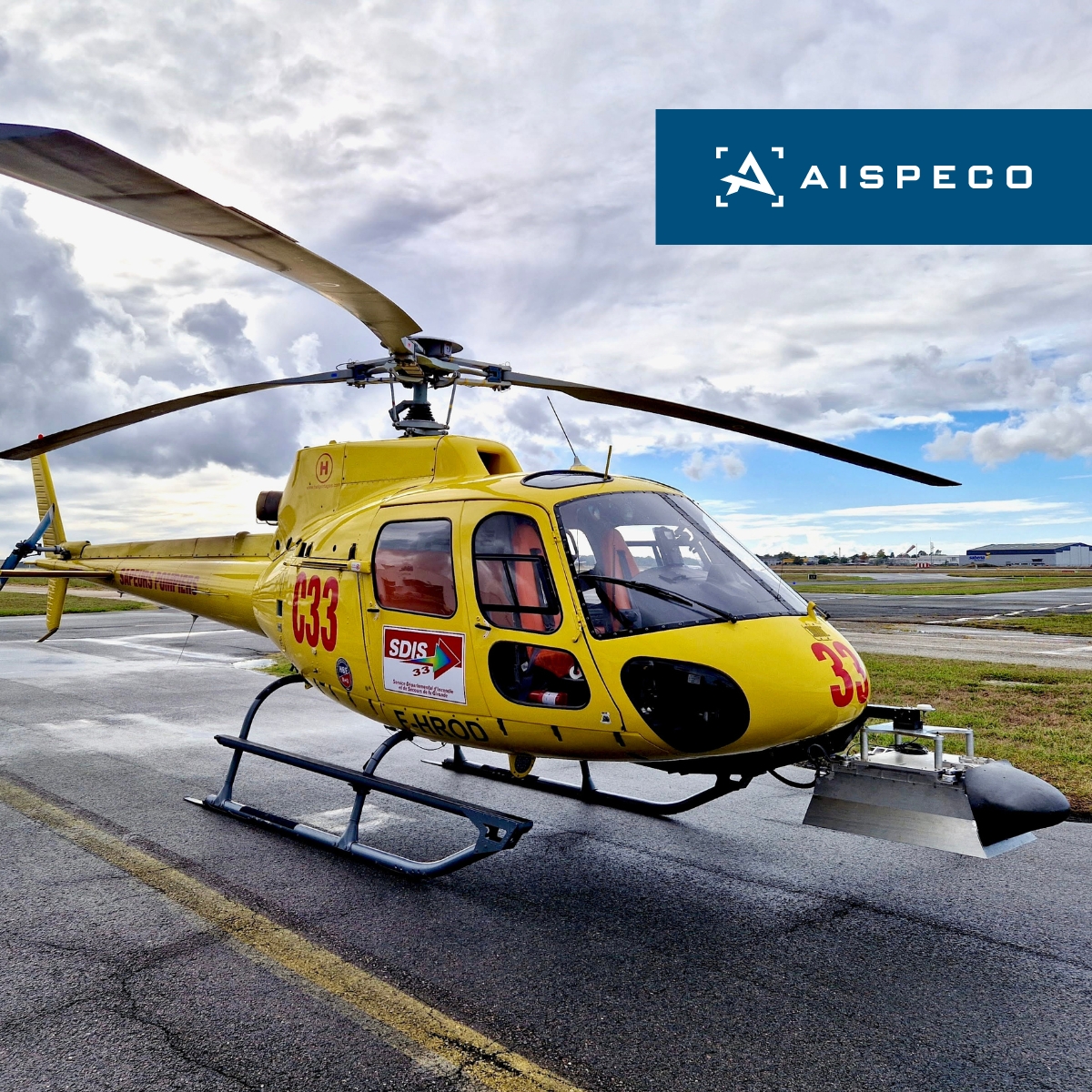 aispeco's tweet photo. #AISPECO data-collection system mounted on AS350 for #corridormapping application. Equipped with:
• @Riegl VUX240 LiDAR scanner;
• @TrimbleApplanix AP+50 GNSS and IMU positioning system;
• 2 x @PhaseOnePhoto iXU-RS1000 cameras;
• 1 x @PhaseOnePhoto iXM-50 camera.
#geospatial https://t.co/SDf26lmQSP