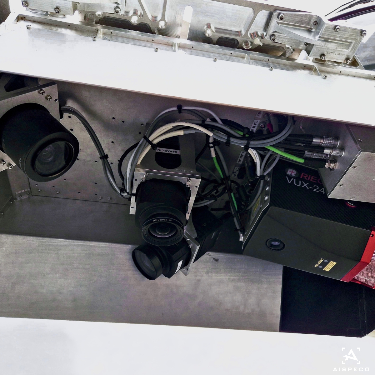 #AISPECO data-collection system mounted on AS350 for #corridormapping application. Equipped with:
• @Riegl VUX240 LiDAR scanner;
• <a href="/TrimbleApplanix/">Trimble Applanix</a> AP+50 GNSS and IMU positioning system;
• 2 x <a href="/PhaseOnePhoto/">Phase One</a> iXU-RS1000 cameras;
• 1 x <a href="/PhaseOnePhoto/">Phase One</a> iXM-50 camera.
#geospatial