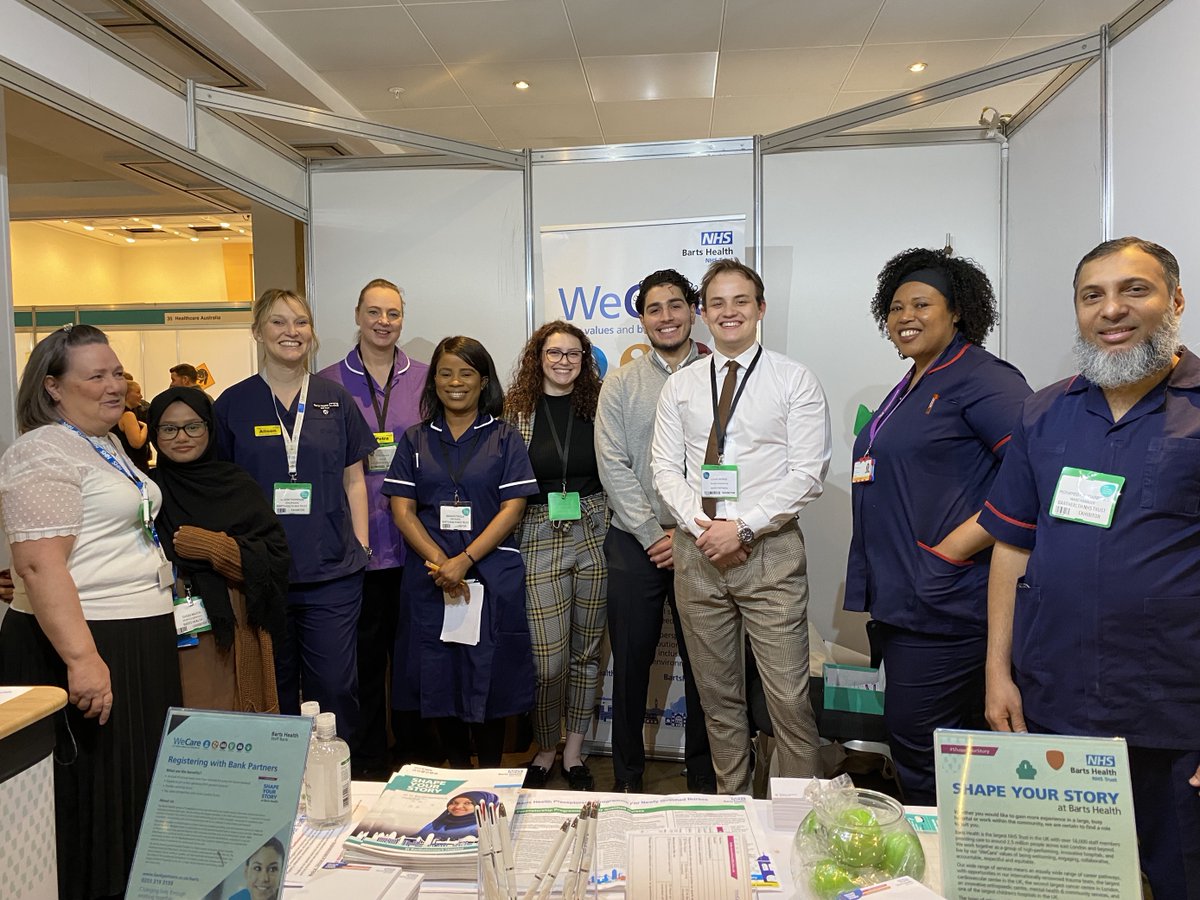 Our @BPbartshealth Bank team are here at the @NursingJobsFair at the @NovotelLonWest with @NHSBartsHealth. You'll find us at stand 45 until 4 pm. Our teams are on hand to answer any questions you may have about joining the staff bank. #Nursingcareers #Nursingjobsfair #Nursing