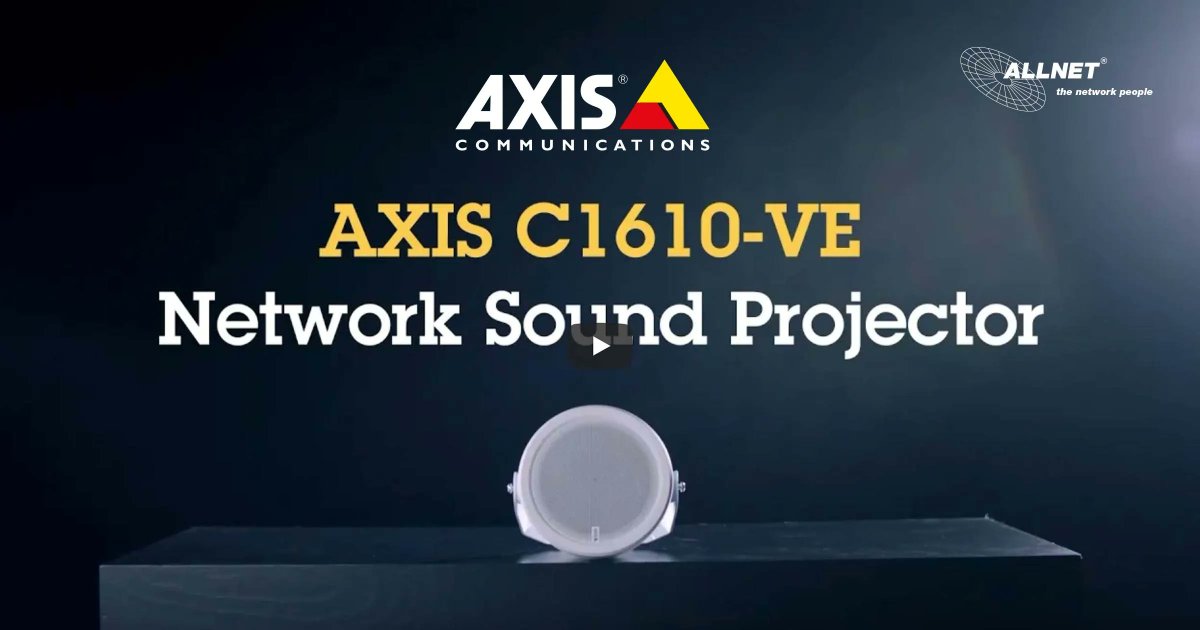 C1610-VE Network Sound Projector von <a href="/Axis_DACH/">Axis Communications</a> 
➡️ bit.ly/40DLeBf
Der mit dem Red Dot-Award ausgezeichnete Axis C1610-VE Network Sound Projector für den Innen- und Außenbereich ist eine komplette Audiolösung. Er eignet sich insbesondere für Anwendungsszenarien, […]
