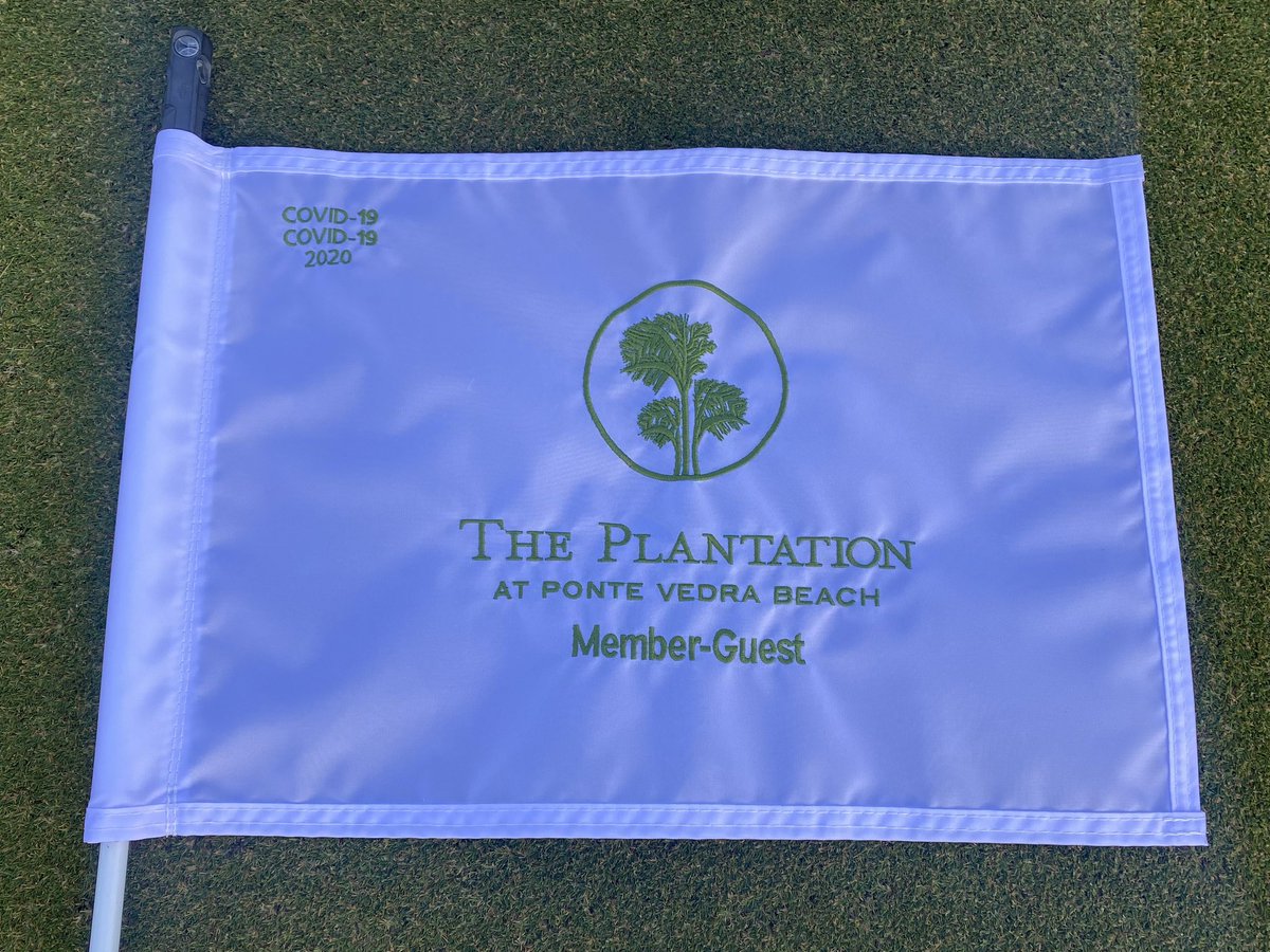 Day 1 of Men’s Member/Guest, thanks to Steven Hall at The Golf Flag Company and <a href="/Brennan_Golf_92/">Brennan Golf Sales</a> for the awesome flags. What a great way to honor past winners!
