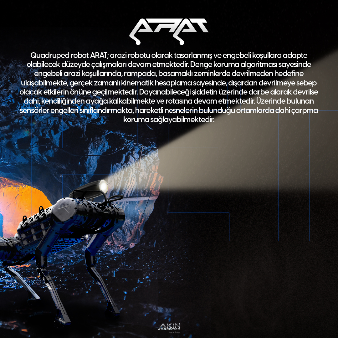 Akinrobotics's tweet image. Explore Quadruped Robot Arat | Arat&apos;ı Keşfet

#arat #quadrupedrobot #robotics #robotdog #akinrobotics