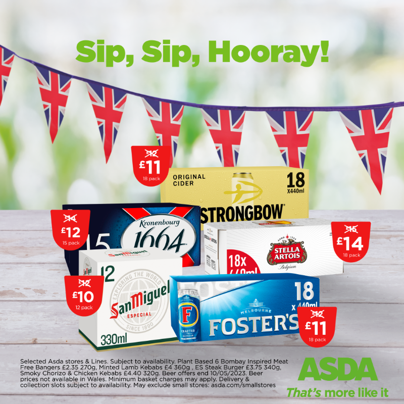asda's tweet photo. Get everything you need for your Coronation Celebration at Asda! 🎉👑
#Coronation