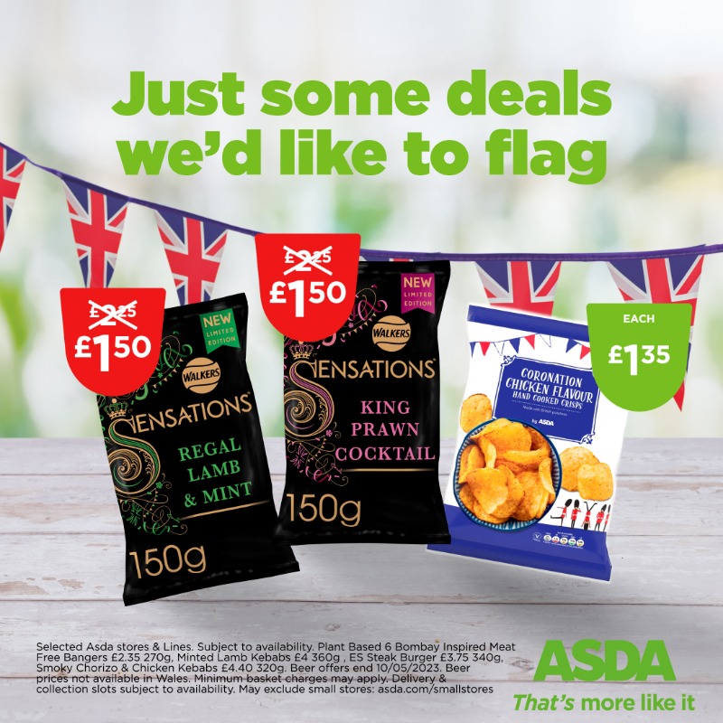 asda's tweet photo. Get everything you need for your Coronation Celebration at Asda! 🎉👑
#Coronation