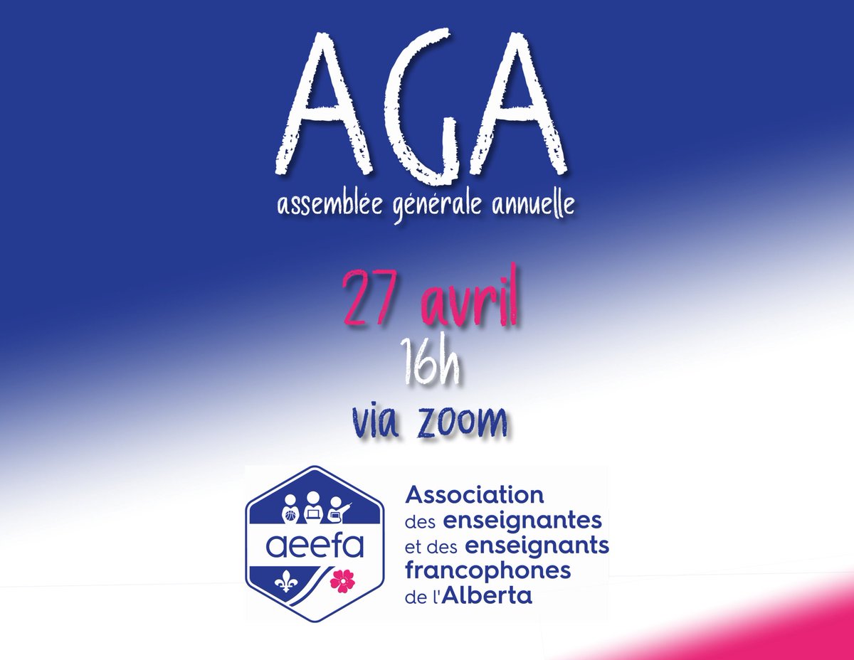 C'est aujourd'hui 16h !
Voir vos courriels ou votre représentant pour obtenir le lien zoom.
À tantôt !