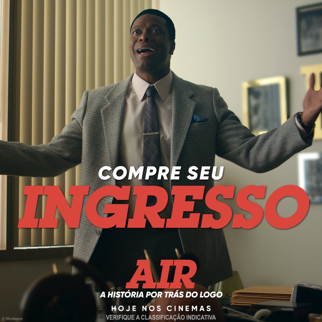 wbpictures_br's tweet photo. Do premiado diretor Ben Affleck, "Air: A História Por Trás do Logo", mostra uma trajetória comovente e arriscada fora das quadras que definiu e revolucionou o futuro do basquete.
Compre seu ingresso no site https://t.co/iyyLhjyXwJ e assista a #AirFilme, HOJE NOS CINEMAS. https://t.co/xOcAqqIU1m