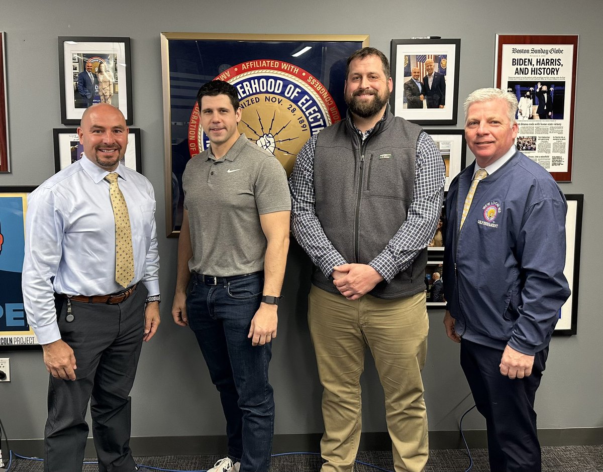 LAntonellis103's tweet photo. Congrats to Mike &amp; Gio of Top Shelf Electrical Corp! Local 103’s newest signatory Electrical Contractor.  @IBEW103 
#LetsGetToWork
#PoweringBoston
#WePlugYouIn 🔌 https://t.co/pXkYEPfiZf