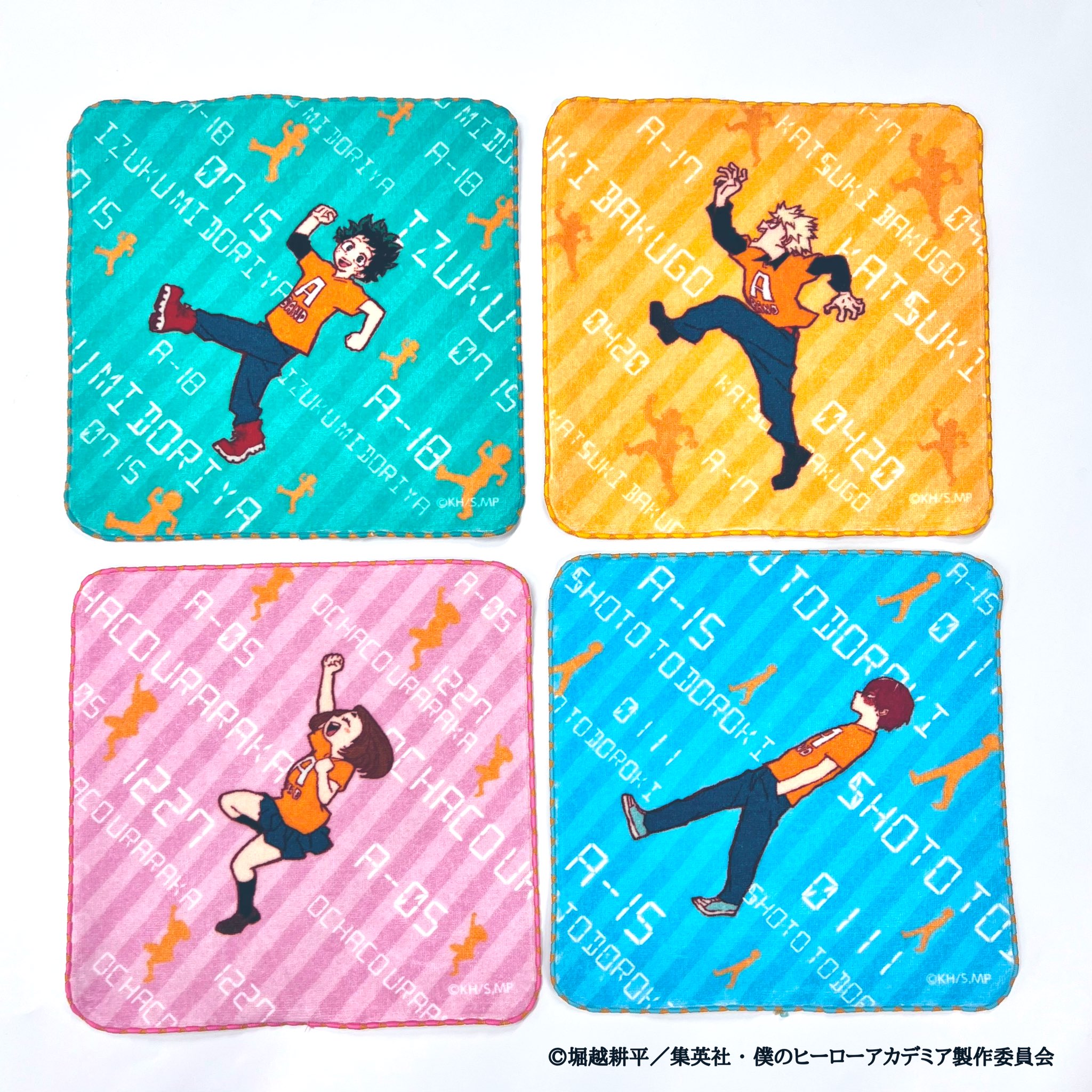 ヒロアカ 原画展 フェイスタオル Blue PINK ブルーロック展』横浜会場同時通販