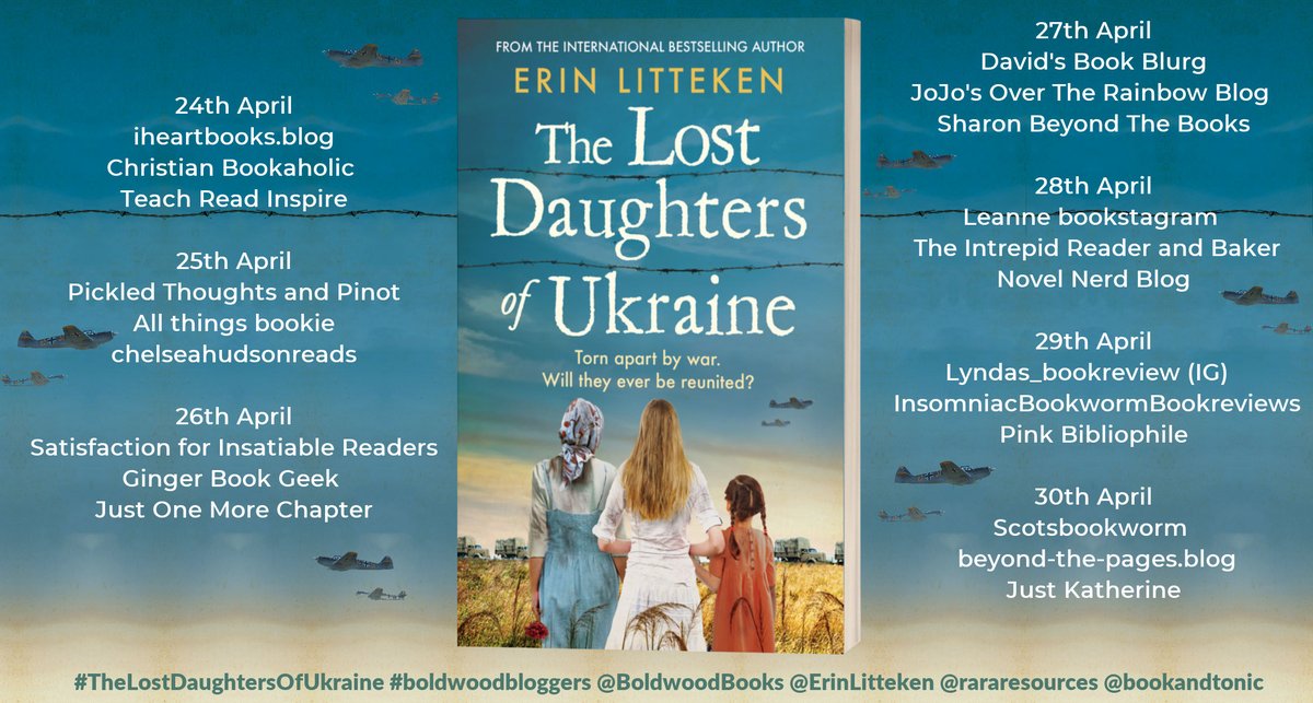 rararesources's tweet photo. 'An amazing story, a multi-layered saga woven with history' says Just One More Chapter about #TheLostDaughtersOfUkraine by @ErinLitteken https://t.co/WPrLyfQYKe @BoldwoodBooks https://t.co/gPvddEhPcN