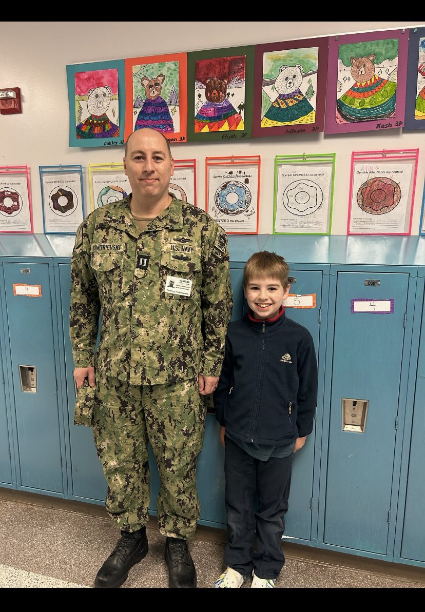 LT Michael Dimitrievski led us in the Pledge today! #MonthOfTheMilitaryChild #ThanksForYourService