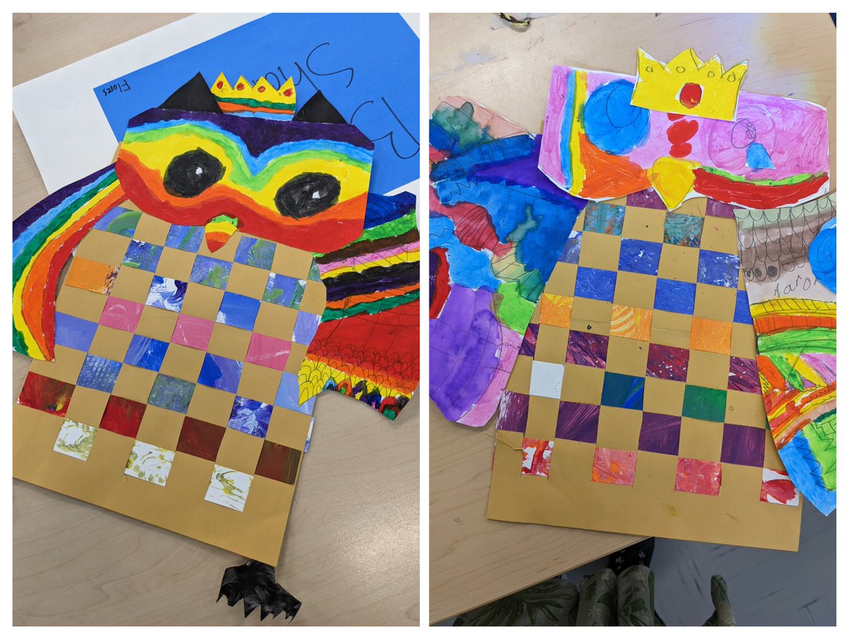 2nd is finishing up their owls! We started with a paper weaving base before turning it into an owl. I love seeing all the different accessories students gave them! <a href="/Relay_BCPS/">Relay Elementary</a> #1relay4all