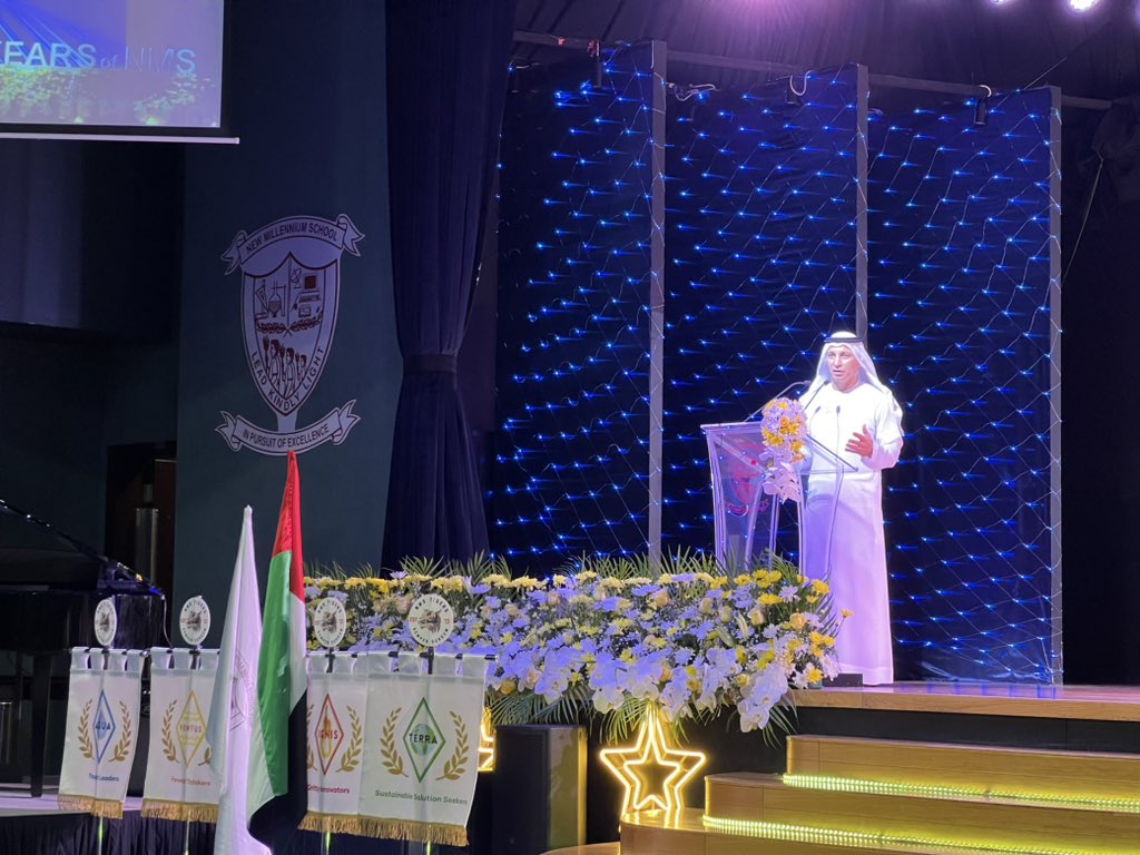 نهنئ الكوادر المدرسية والطلبة وأولياء الأمور في مدرسة جيمس نيو ميلينيوم على الذكرى السنوية العاشرة لافتتاحها، ونشكرهم على استضافتهم الكريمة للاحتفال بهذه المناسبة.