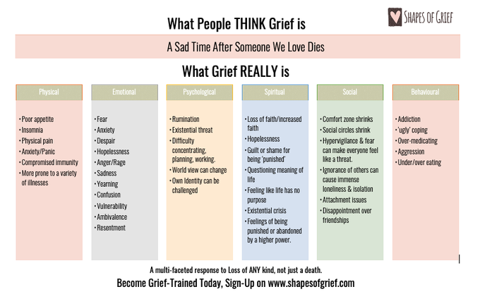 Are you aware of all the ways in which profound grief can affect us and those we love? Become Grief-Trained Today. Please RT & spread the word. #TherapistsConnect #griefliteracy #griefeducation #grieftraining