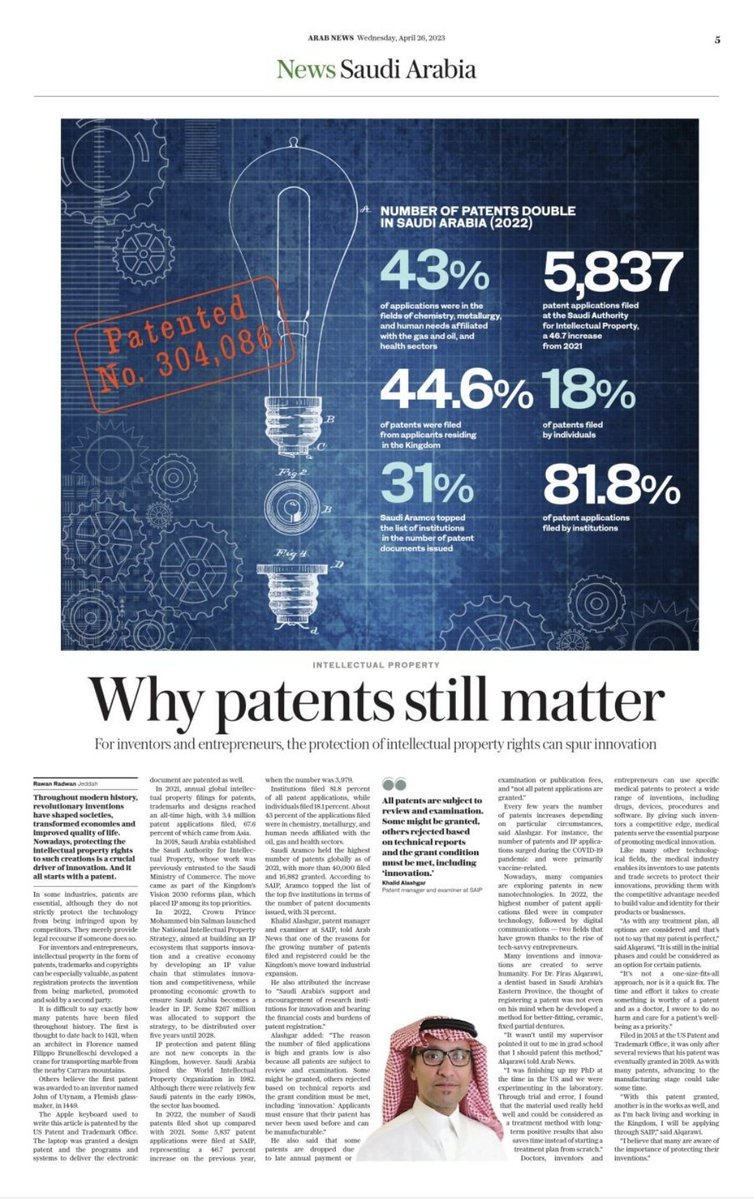 اشكر صحيفة <a href="/arabnews/">Arab News</a> على نشر المقال في #اليوم_العالمي_للملكية_الفكرية
www-arabnews-com.cdn.ampproject.org/c/s/www.arabne…