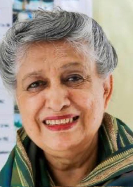 Pksilverlining's tweet photo. Many in Pakistan are unaware, those who know remain sceptical. But around the world, Yasmeen Lari's work is very well recognised. Something seems right.  Yesterday she was awarded the  Royal Gold Medal for architecture for her zero-carbon, self-build houses for displaced people. https://t.co/CGV0rBeCsQ