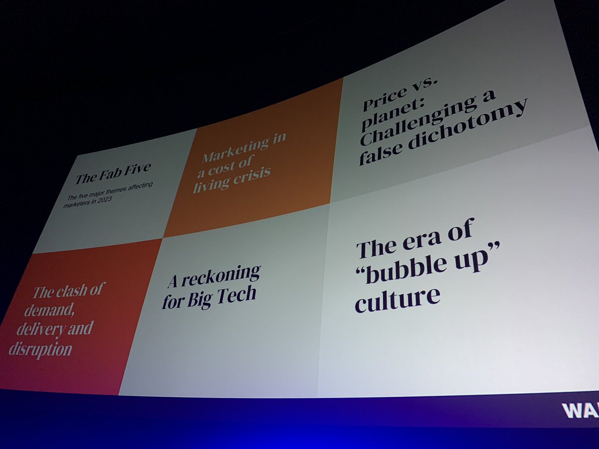 Kimjah's tweet photo. Loving our super adventurous low-carbon journey to #digitalday23 by @marketingsocSCO today! Made worth it to see Price vs Planet in the big 5 trends from @WARCEditors - go go go marketers of the world! We can make real carbon-cutting changes through our work. #LetsDoNetZero https://t.co/p7gCKD9rHf