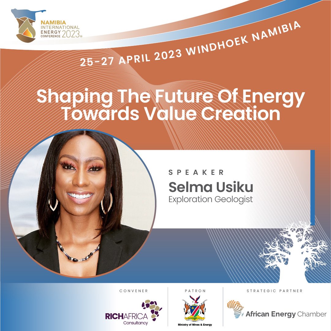 RICH_AFRICA's tweet photo. NAMIBIA: THE NEXT ENERGY HUB FOR GLOBAL SOLUTIONS
Moderator: Selma Usiku - Exploration Geologist, Eco Atlantic 
James Mnyupe – Green Hydrogen Commissioner &amp; Economic Advisor to the Namibian Presidency https://t.co/dm9l76FcsD