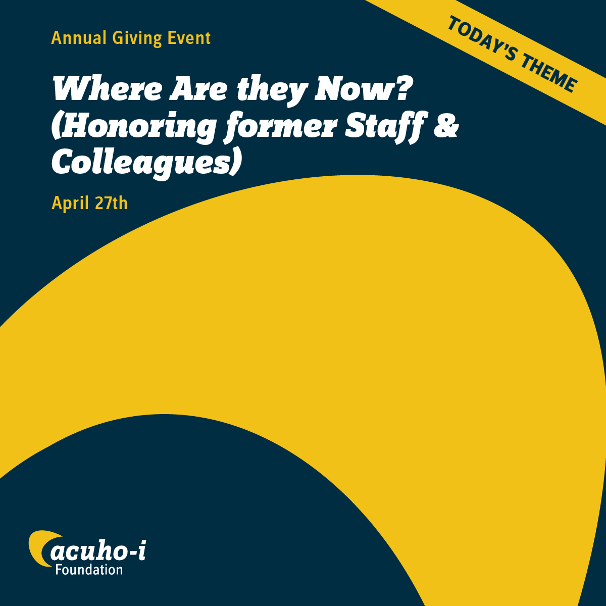 It's not to late to donate to the Annual Giving Event &amp; be a part of this fundraising movement with the ACUHO-Foundation! Today, we have another Matching Gift from Tom Ellett, he has graciously agreed to offer a $500 matching gift. To donate, please visit foundationgive.acuho-i.org/Donate