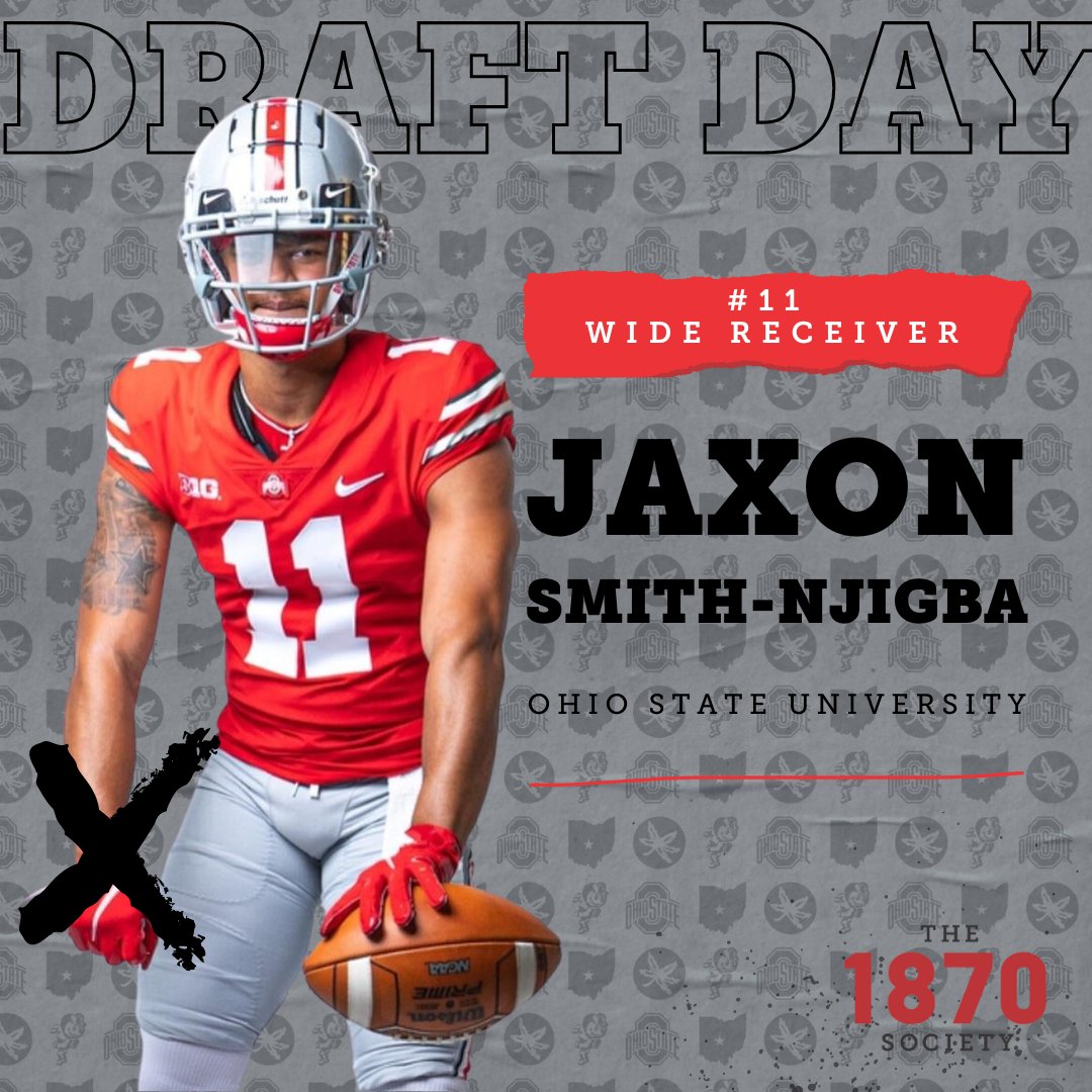 the1870society's tweet photo. Today's a big day, Buckeye Nation.

Good luck to all of our guys in the draft, make us proud!
#NFLDraft | #GoBucks https://t.co/9PVa1BY7s6