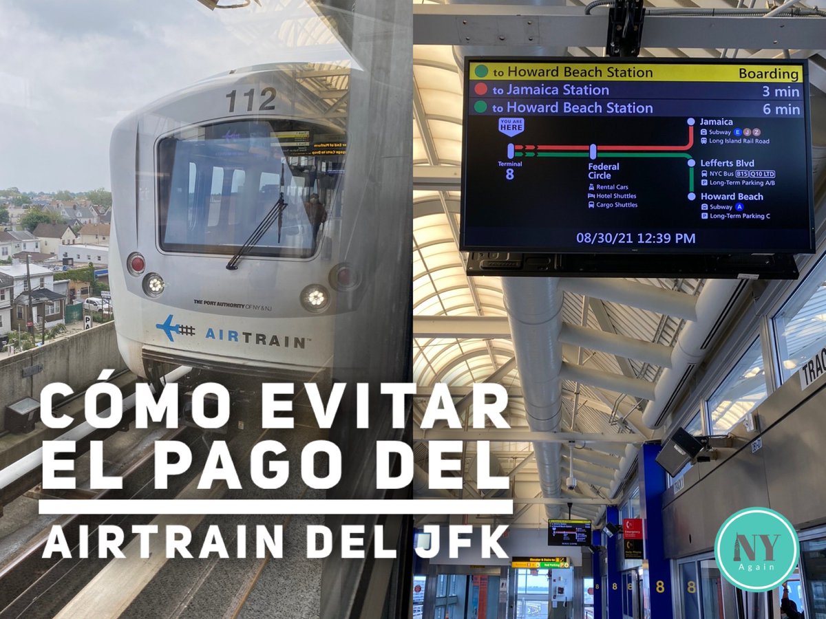 NUEVO POST!🆕🚉
Sabían que hay una forma de ahorrarse los 💵8,25 que sale el Airtrain del JFK?
Acá les cuento cómo 👉🏼 bit.ly/NYAgainAirtrai…