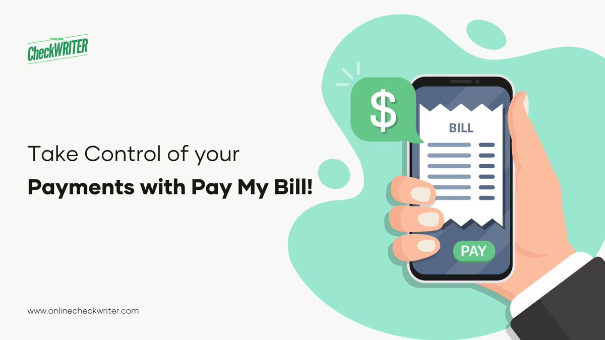 VariousPayments's tweet image. Effortlessly Pay Your Bills Anytime, Anywhere with Pay My Bill - The Ultimate Bill Payment Solution!

Learn more: onlinecheckwriter.com/pay-my-bill/

#PayMyBill #BillPayment