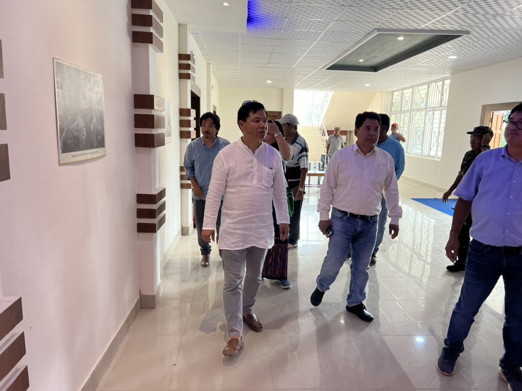 Laisam_Simai's tweet photo. Inspected ongoing work at World  War -II Museum Jairampur. Happy to see the progress of works. I am hopeful that very soon the famous Museum will be opened for public. @PemaKhanduBJP @ChownaMeinBJP @SunnySinghIAS @ErTabaTedir https://t.co/SiBshgcWaz