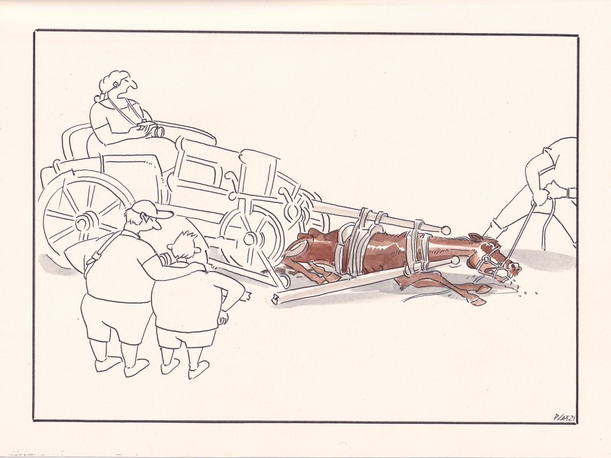 Mi viñeta de hoy.
La nobleza e inocencia de un ser maravilloso. Pobres caballos.