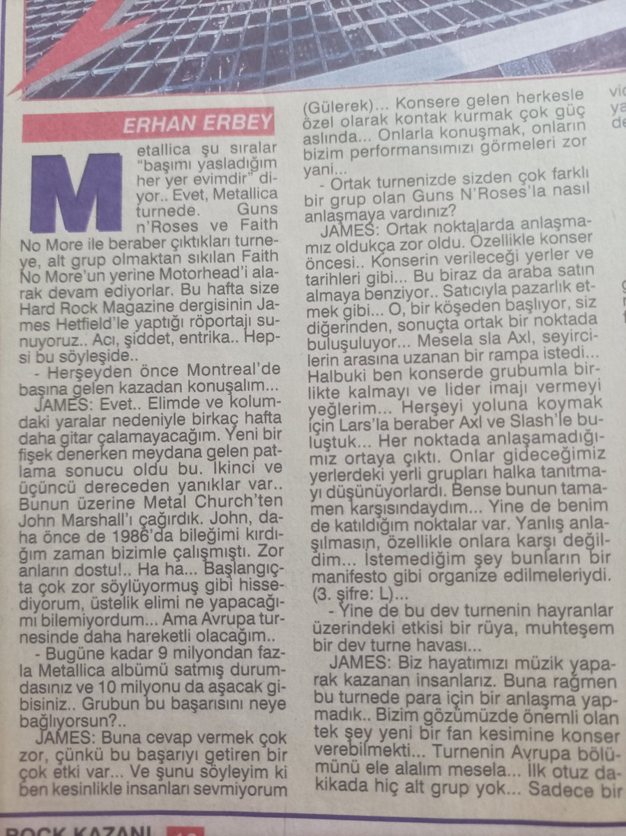 ddrunkenbabe's tweet photo. 93 yilindan kalma bi rock dergisi..ne olurdu gencligimi su yillarda yasasaydim https://t.co/WvP2Yzhs3l