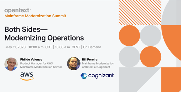 Should you modernize with operations or modernize with open source? Hear both sides & decide your own path at the #OpenText Mainframe Modernization Summit. Register now to attend live or to watch on demand. #MainframeMod23 #MyCompany bit.ly/3AuPiJH