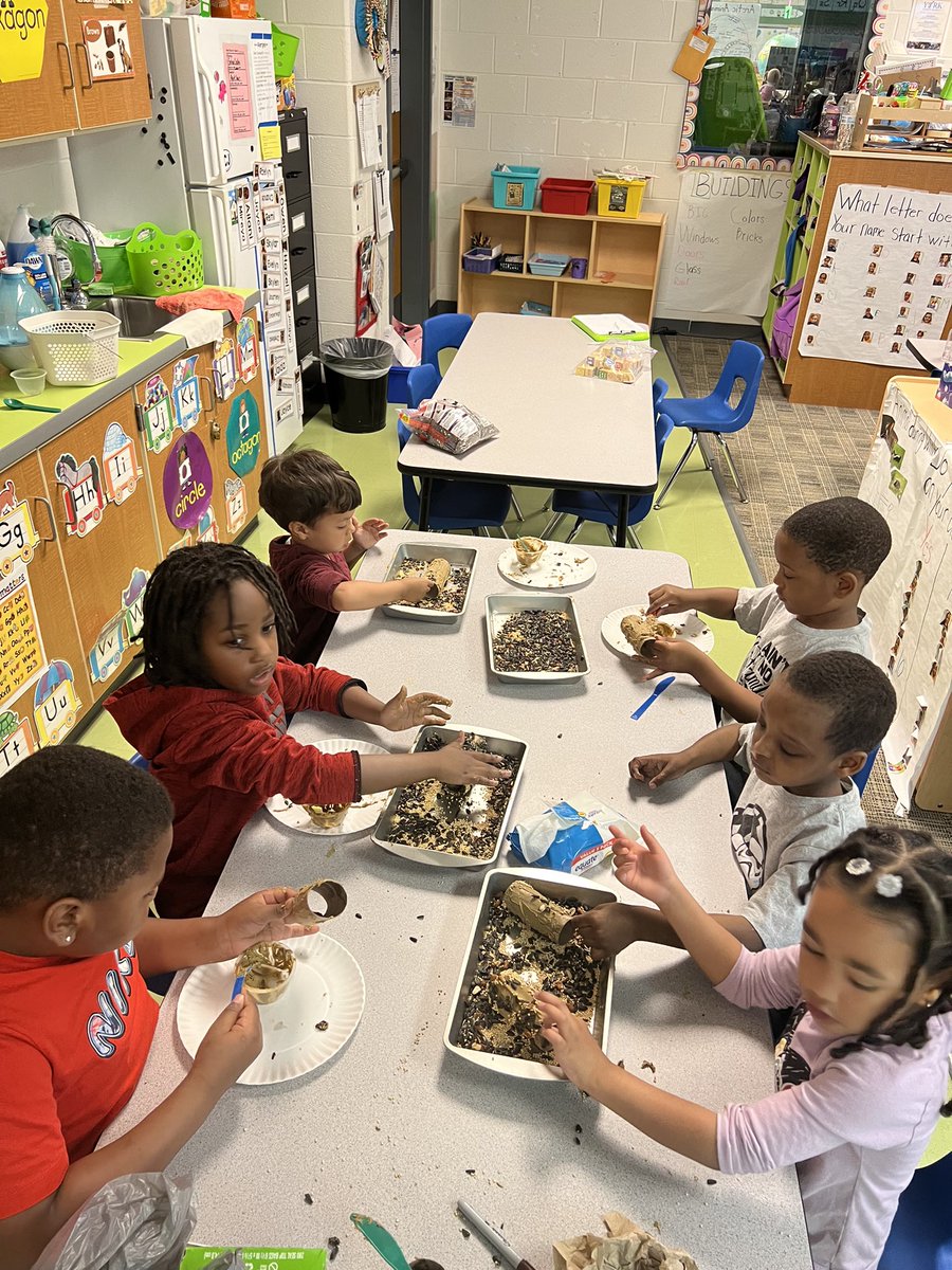 More student-centered learning practices; In our 4k STEM center, students are sorting recyclables and using tally charts to record each material. Authentic , hands-on learning keeps students engaged! #HCJGrowtoGlow