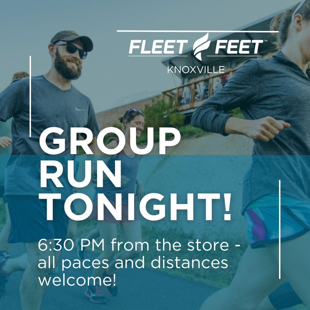 Come run with us TONIGHT for our open group run @ 6:30 pm!

We will leave from the store and hit the surrounding greenways. We can't wait to see you there! 🤗

#fleetfeet #fleetfeetknox #running #grouprun #runknox
