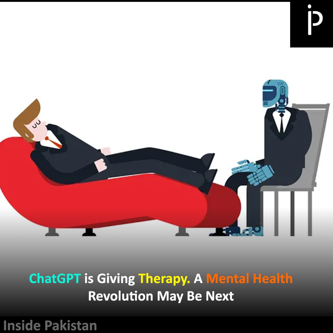 InsidePakistan6's tweet photo. The prospect of #AI treating mental illness is raising a myriad of ethical and practical concerns.
Taipei, Taiwan – Typing “I have anxiety” into #ChatGPT, #OpenAI’s ground-breaking #ArtificialIntelligence-powered #ChatBot gets to work almost immediately.
#InsidePakistan https://t.co/zFiW4X8wtw