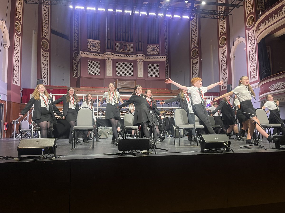 ParksideCulling's tweet photo. Our talented students at the School Proms 2023.  
Parkside rock band The Mizz performing an original piece titled Tick Tock.
Parkside Showstoppers performing When I grow up and Revolting children from Matilda the Musical.  
They were amazing and we are extremely proud of them! https://t.co/tBjErSd5jM