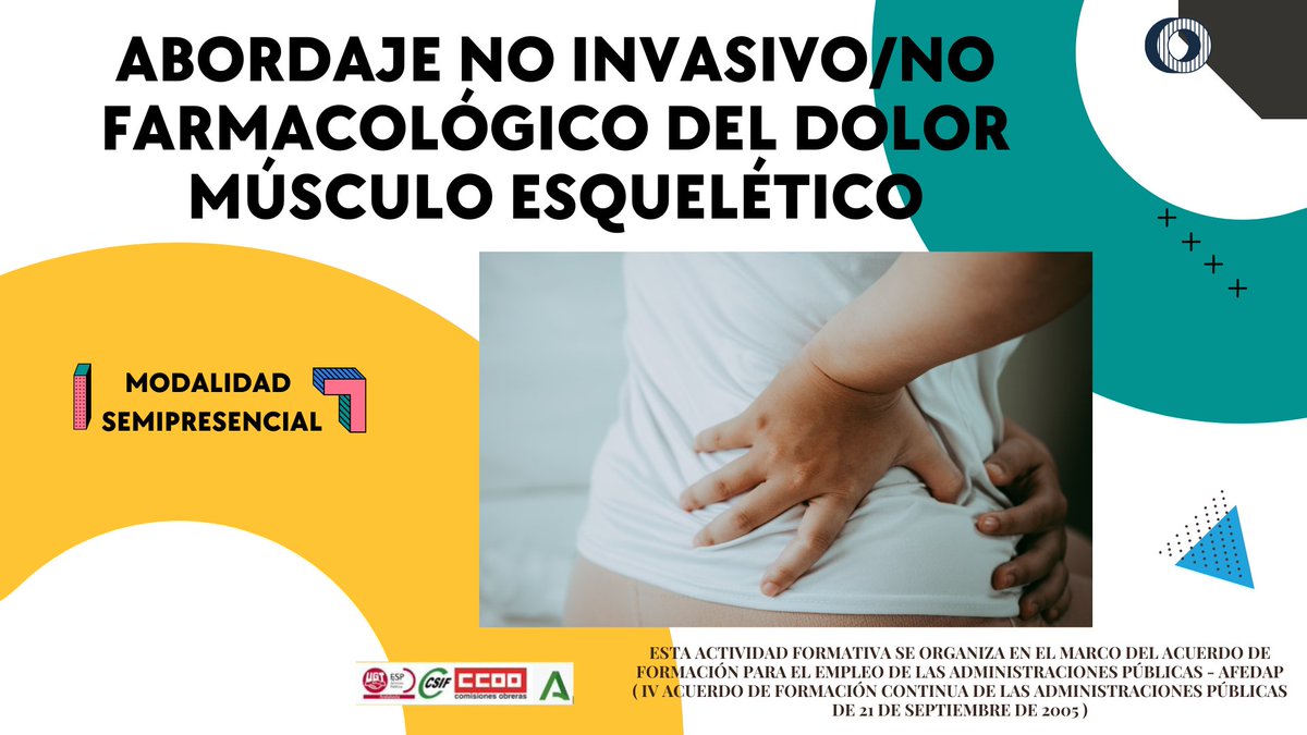 🆙Abiertas inscripciones : "Abordaje no invasivo/no farmacológico del dolor músculo esquelético "

    🗓️ 1ª Edición 11/05/2023 - 21/05/2023
    Modalidad: 💻 Semipreencial
👉Plazas ofertadas: 20
✍️ Inscripción en Gesforma Torrecárdenas