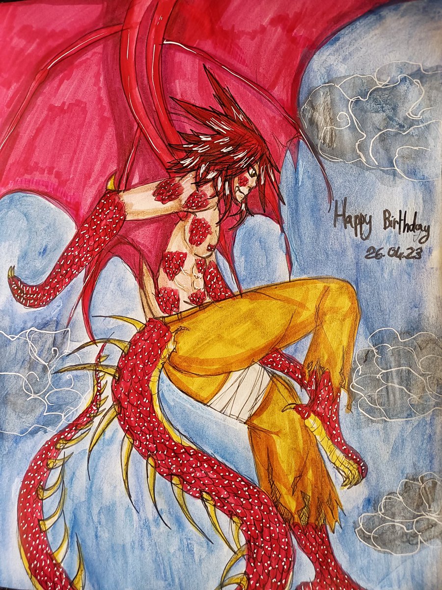 GoldflamKuroryu's tweet photo. 🎉🎊Happy Birthday🎊🎉

🐉O K A🐉

#OC #Anhyn #HappyBirthday #birthday #dragons #Taurus #Taureau #dessin #draw #drawing https://t.co/4VNSaPkKWc