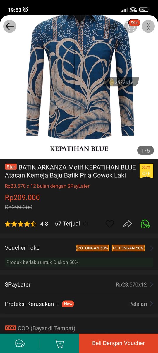Pirhamidd's tweet photo. @ShopeeID Mau beli batik Arkanza min, untuk di pake kondangan, https://t.co/Q1Dn6TV5sd