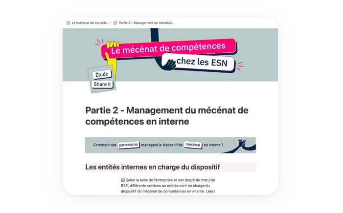 FondationAfnic's tweet photo. "Le mécénat de compétences chez les ESN" découvrez la nouvelle étude @shareit_io https://t.co/82sj1MnrLS

#Solidarité #Mécénat #Numérique https://t.co/xVWTEPrTS1