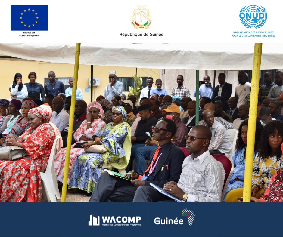 WACOMP_Guinea's tweet photo. La cérémonie, présidée par la Ministre du Commerce, a également éte l’occasion de remettre des attestations aux 17 cadres de l’ONCQ qui ont reçu durant 1 mois une formation par des experts de l’ONUDI. 
➡️ Obj : outiller l’ONCQ pour l’accréditation de la norme ISO/CEI 17025:2017. https://t.co/WnfYORAnKc