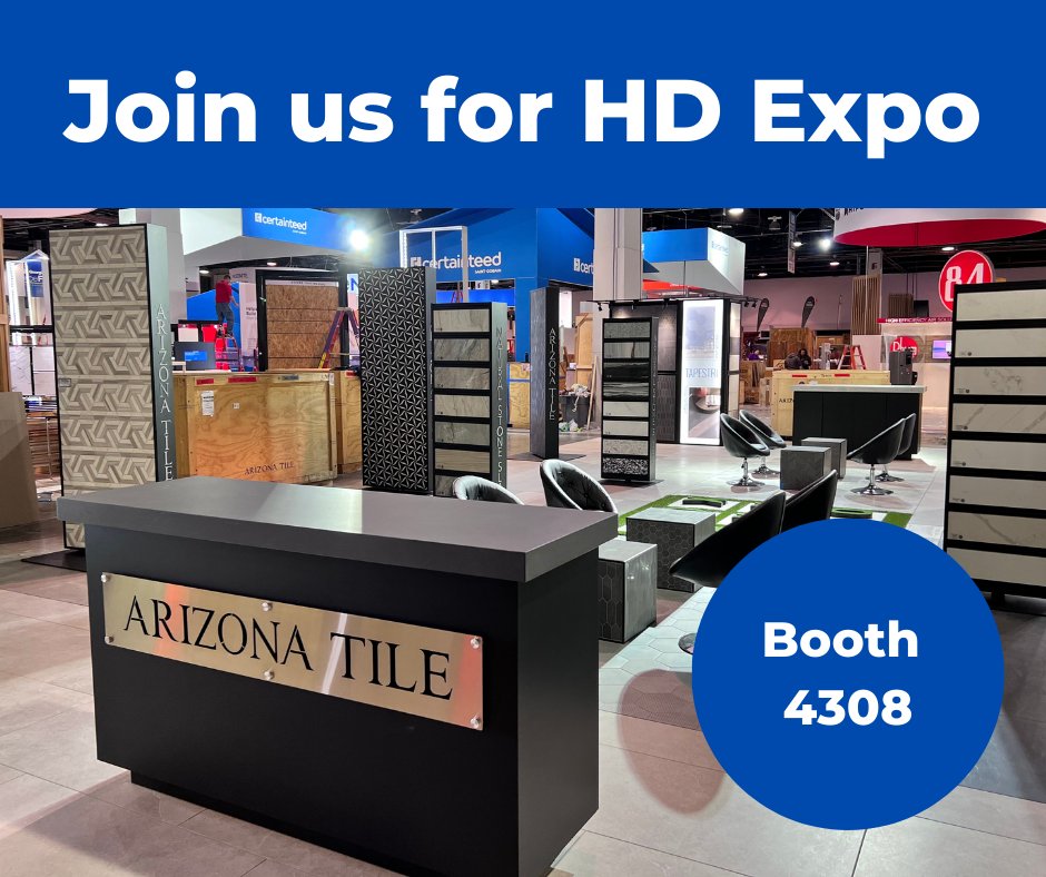 ArizonaTile's tweet photo. We would love to see you at HD Expo next week - Be sure and stop by Booth #4308 and say hello! | Mandalay Bay Convention Center, Las Vegas, NV | Tues, May 2 - 9:30 am - 5 pm | Wed, May 3 - 9:30 am - 5 pm | Thurs, May 4 - 9:30 am - 1 pm |
#HDExpo2023 #ArizonaTile #tilelife https://t.co/MIugGttoHZ