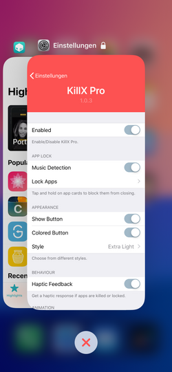 _mainrepo's tweet photo. Wait, before you keep sliding down, check out this fascinating Tweak
⚙️KillX Pro
*One swipe to kill them all!
📱11.0 - 14.5
🔗https://t.co/vdMjJcnosQ
#KillX Pro #Tweak #cydia #mainrepo https://t.co/4bFQOottY9