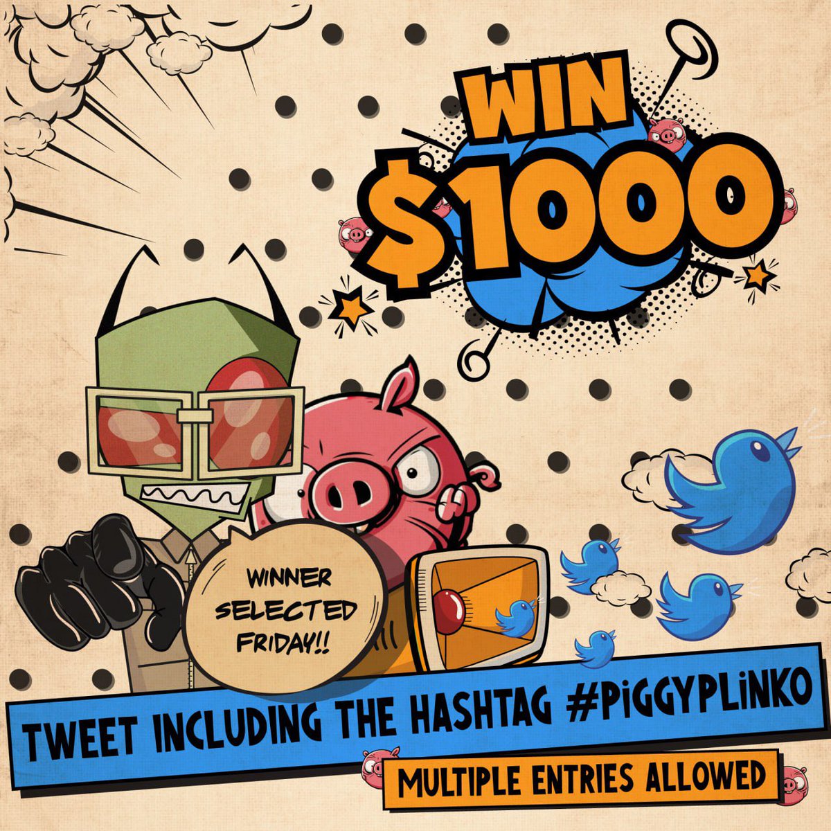 cryptogems555's tweet photo. 🐷🎉Exciting news!🎉🐷 

The PiggyPlinko UI is being shared today!  Don't miss out! 🕓 4PM EST release time! 

@animalfarmdefi  is also giving away $1000! 💰 

Simply tweet #piggyplinko to enter   

https://t.co/yC2FrkKyf5  

#giveaway #binance #bsc $AFP https://t.co/M8IvyGzkJI